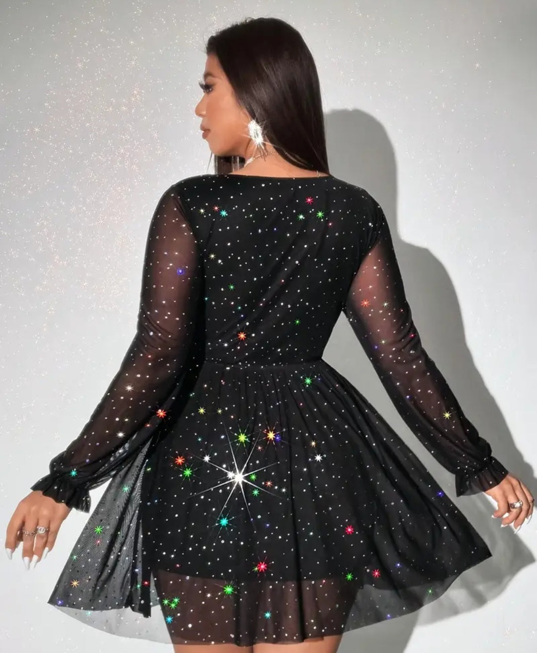 Plus Size Sparkly Dress