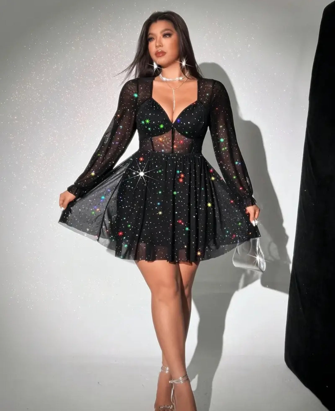 Plus Size Sparkly Dress